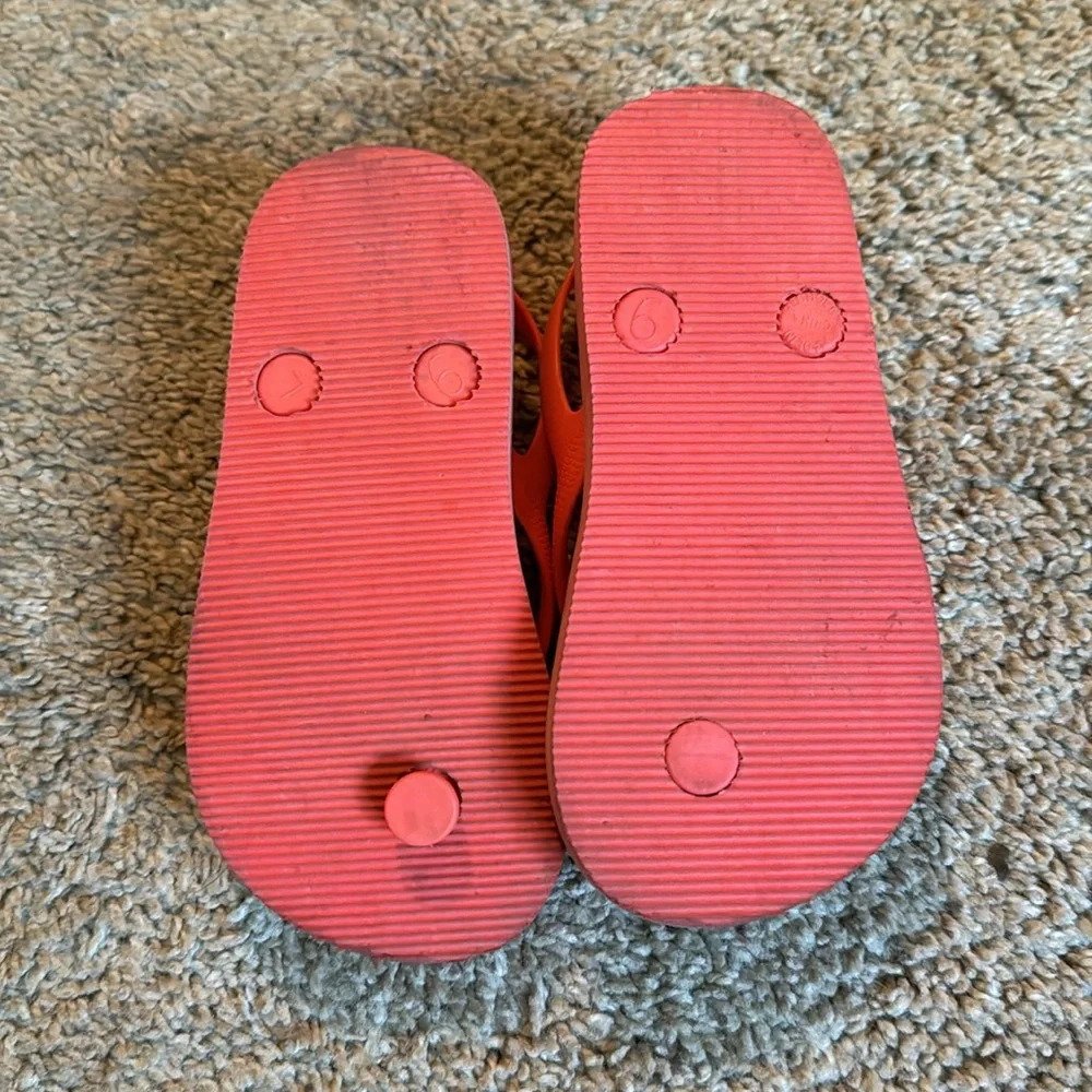 Flamingo 🦩 flip flops toddler size 9 - Picture 3 of 3